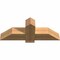 Ekena Millwork Eugene Smooth Timber Gable Bracket, Western Red Cedar, 36"W x 13"H x 5 1/2"D x 5 1/2"F, 9/12 Pitch GBW036X13X0606EUG00SWR - alternate 4